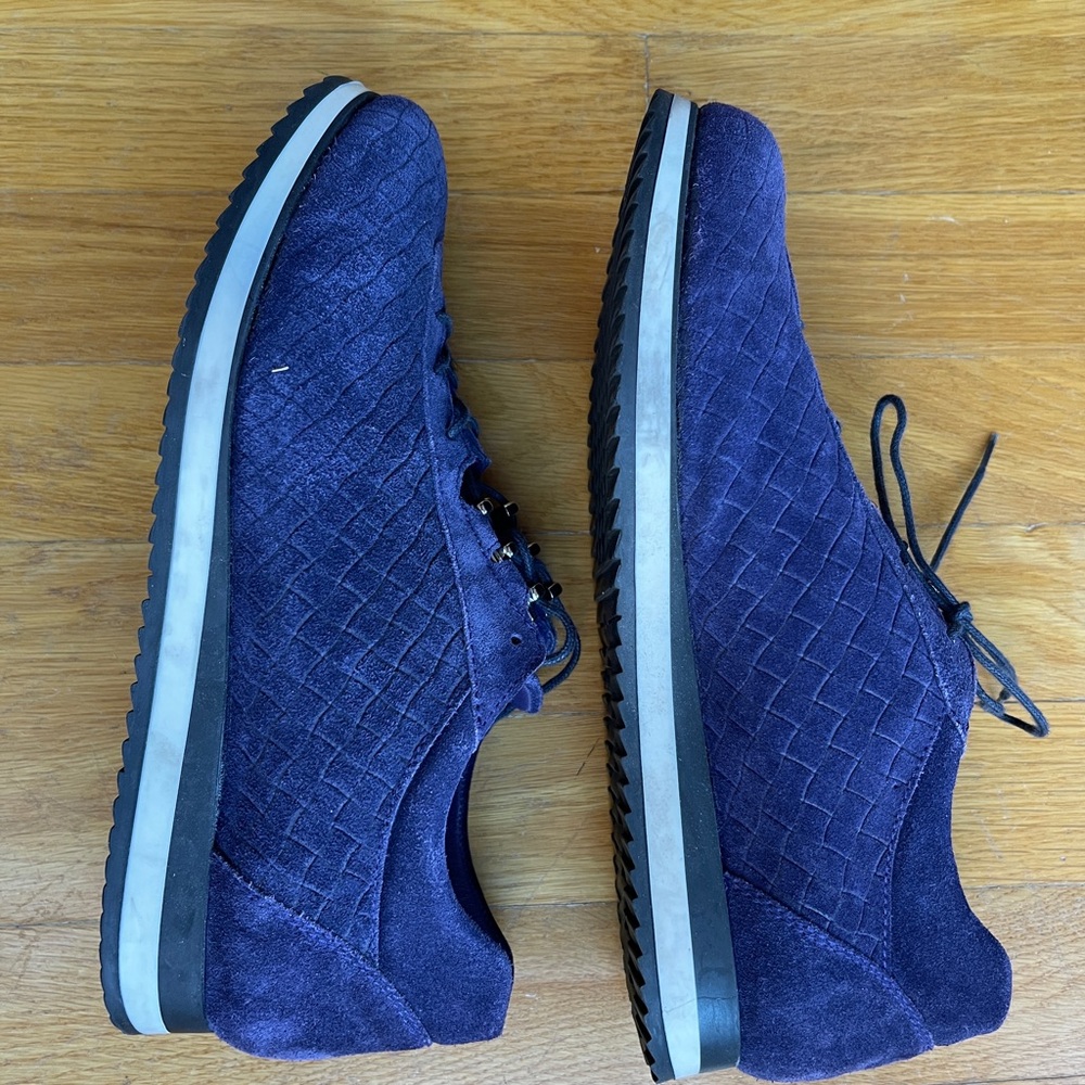 Stuart Weitzman Woven Leather Oxford Sneakers - Size 8 - Picture 4 of 8